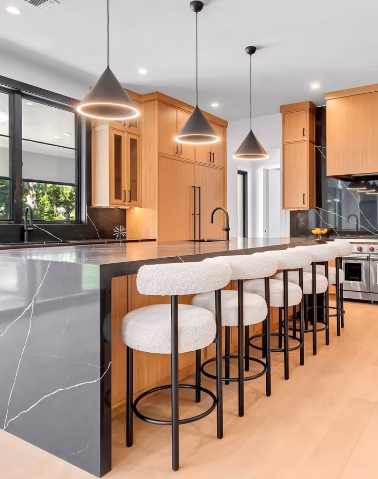 Finished luxury kitchen after final inspection.