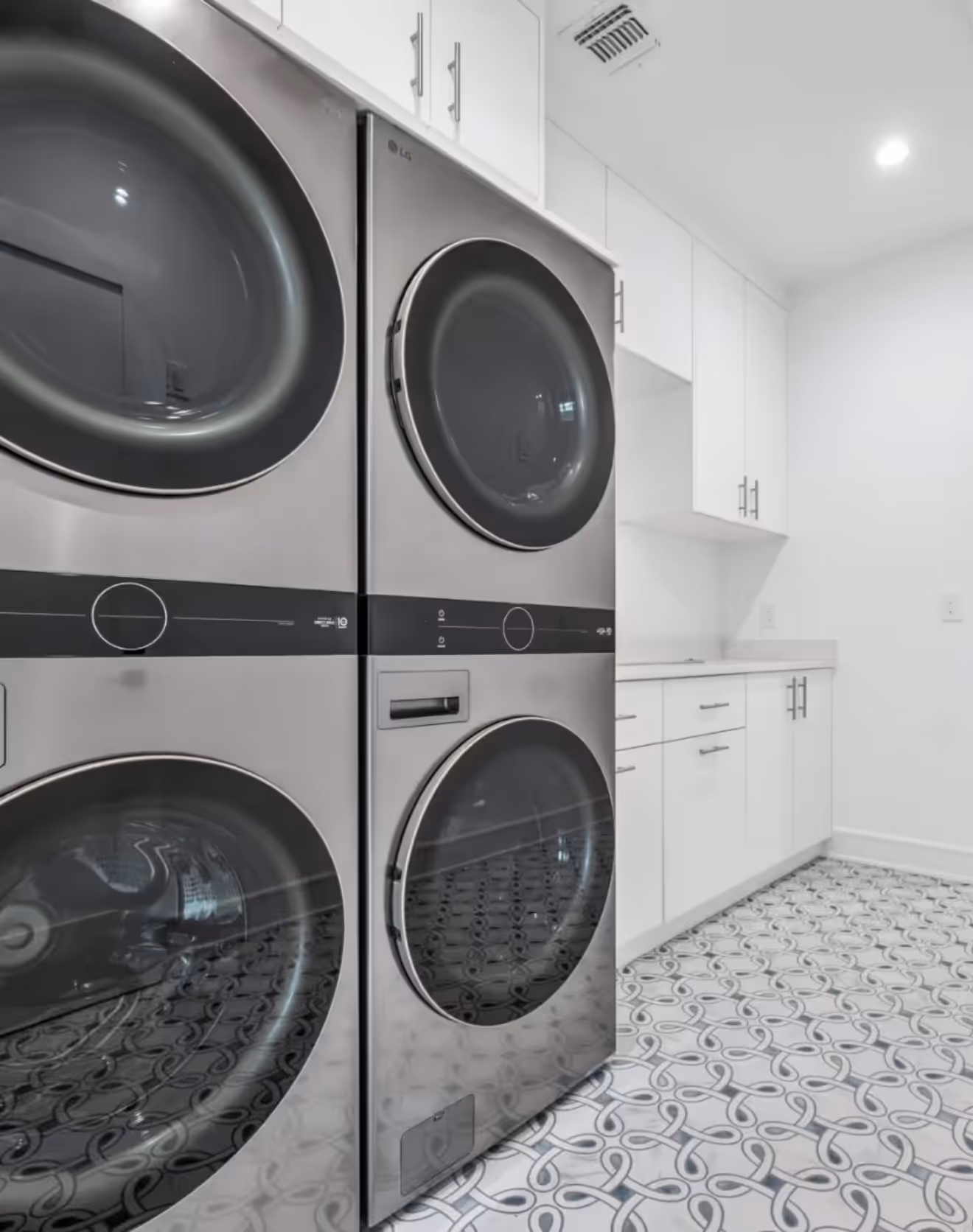 Laundry room plumbing and gas lines done by us. 