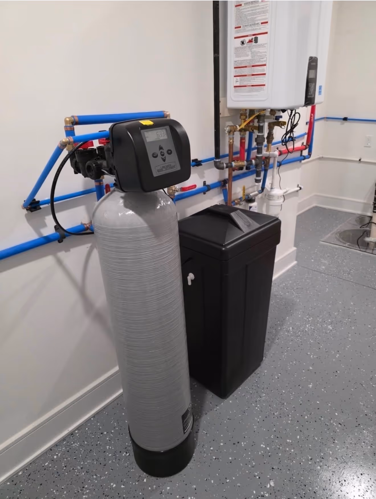 Water treatment system installed in an NJ home.