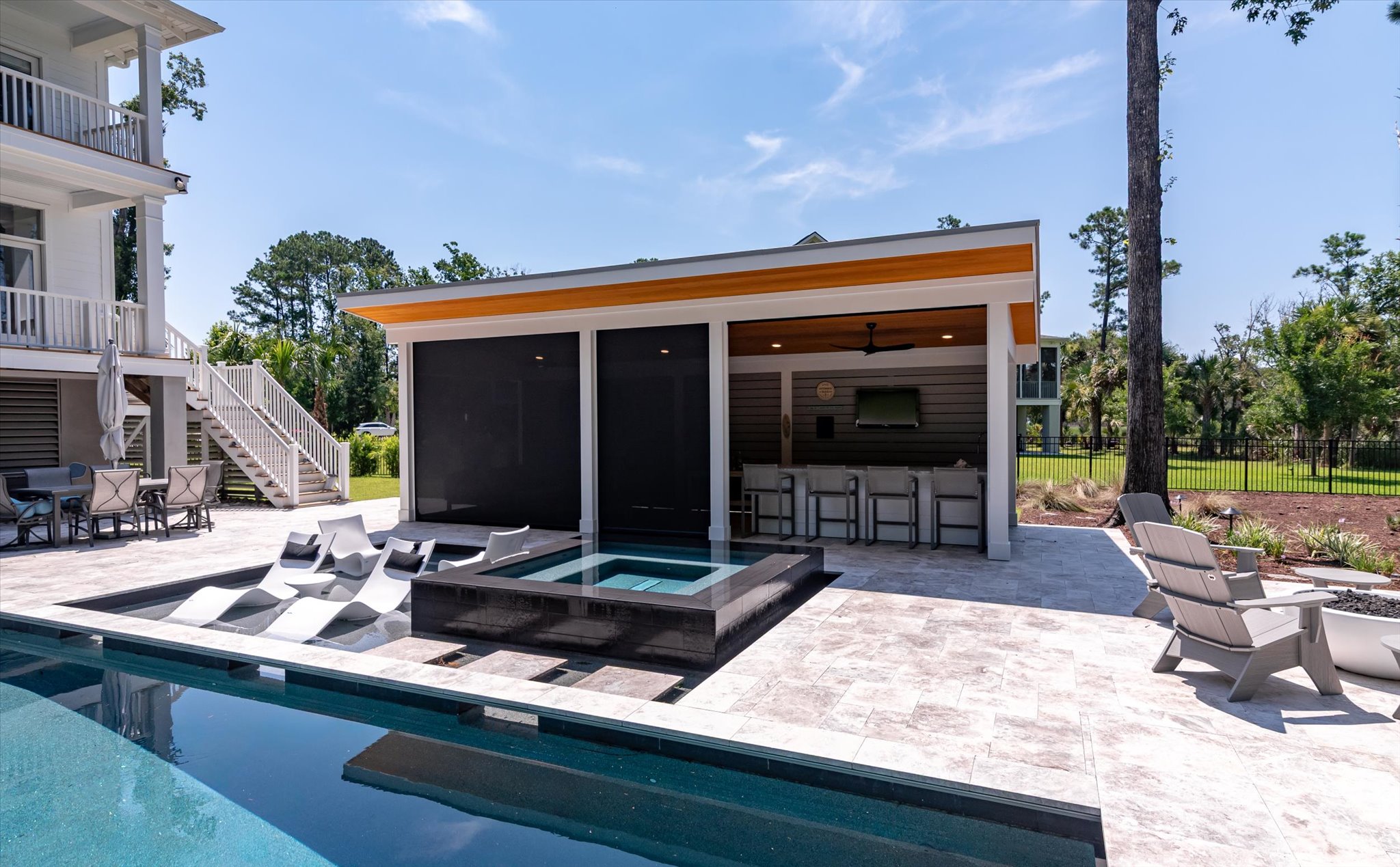 Custom outdoor space and cabana in Goose Creek, SC - BuiltByR3