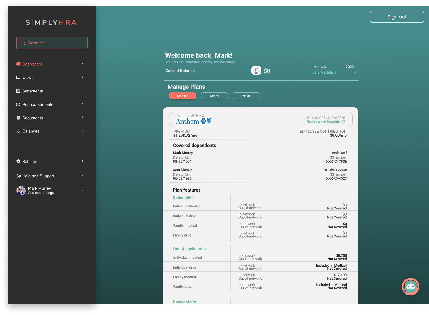 simplyhra insurance benefits dependents ICHRA employers