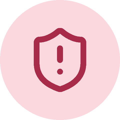 Shield with an exclamation mark