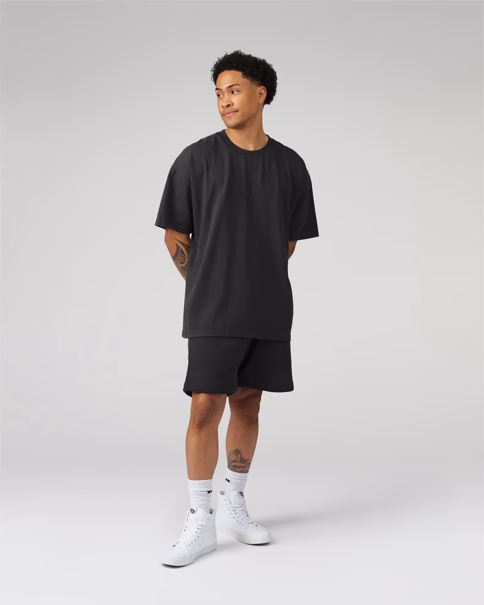 The ultimate oversized silhouette with extended proportions in both sleeves and body. Created from our proprietary BioCircular™ Jersey fabric crafted from recycled and organic cotton for minimized impact.