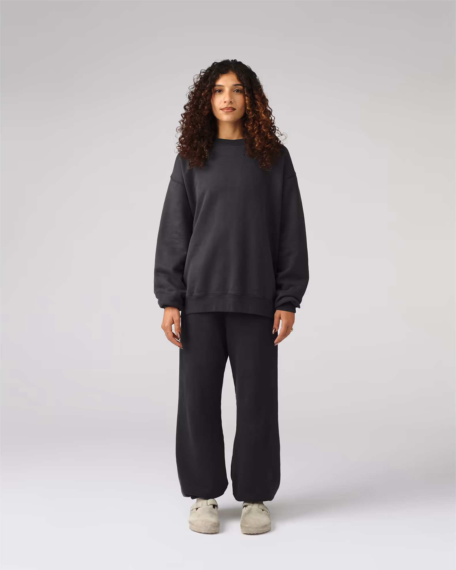 The timeless crewneck silhouette redefined through meticulous attention to proportion and detail. Crafted from our heavyweight organic cotton brushed fleece with an enzyme finish for unrivaled softness.