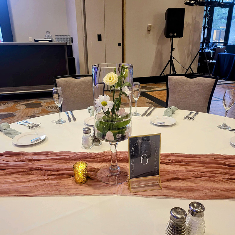 Lifted, underwater centerpiece. 