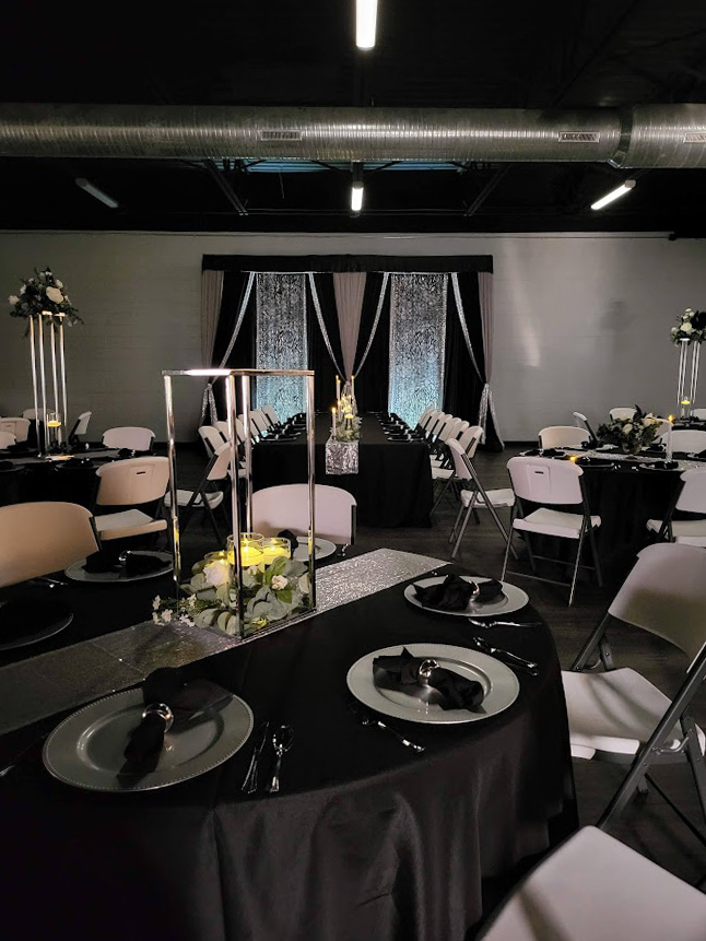 Wedding Decoration at Milestone in Norwalk, Ohio.