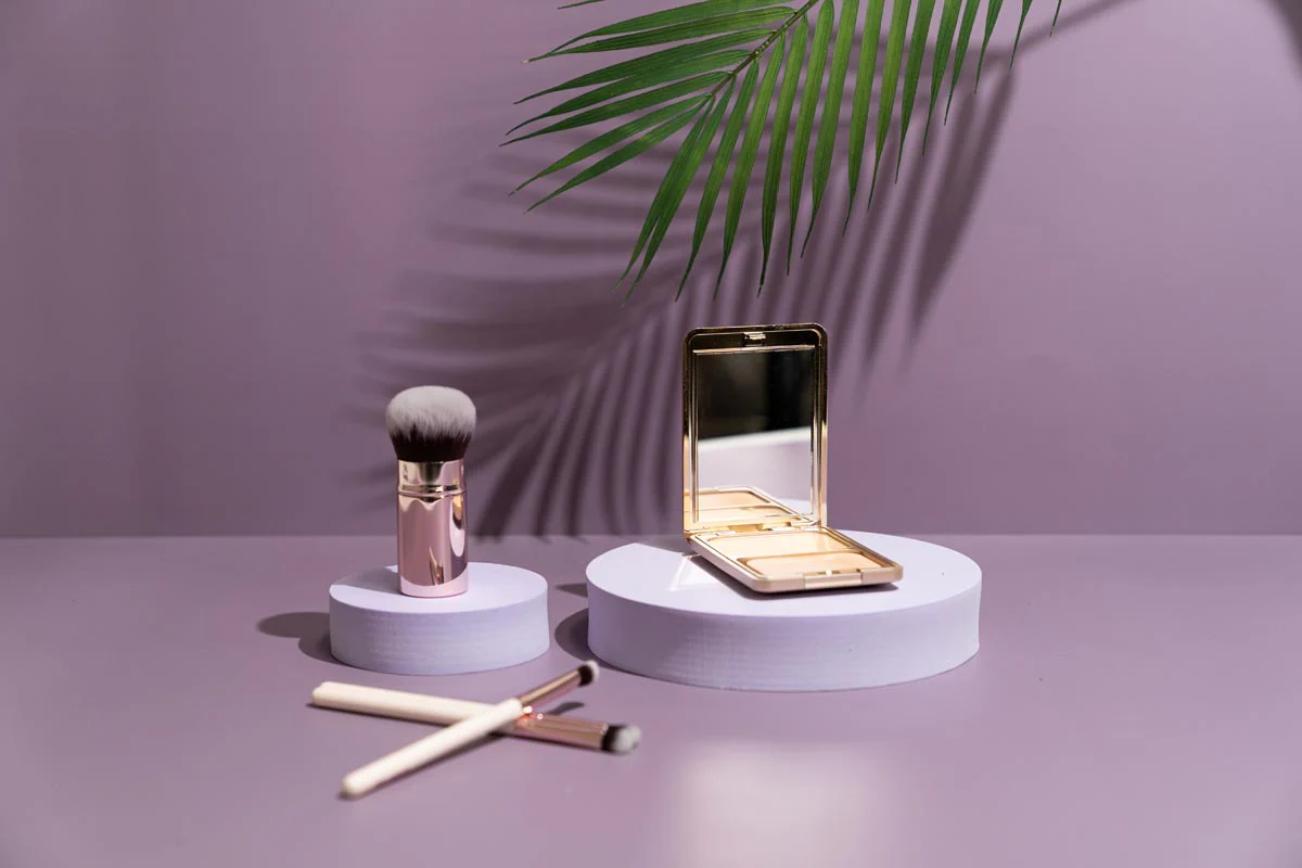 Plain white ecommerce beauty product photos