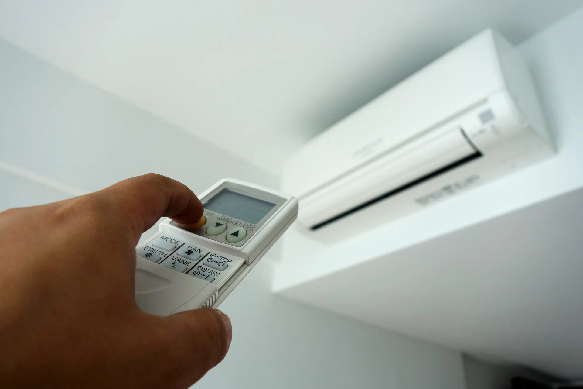 technician testing an ac
