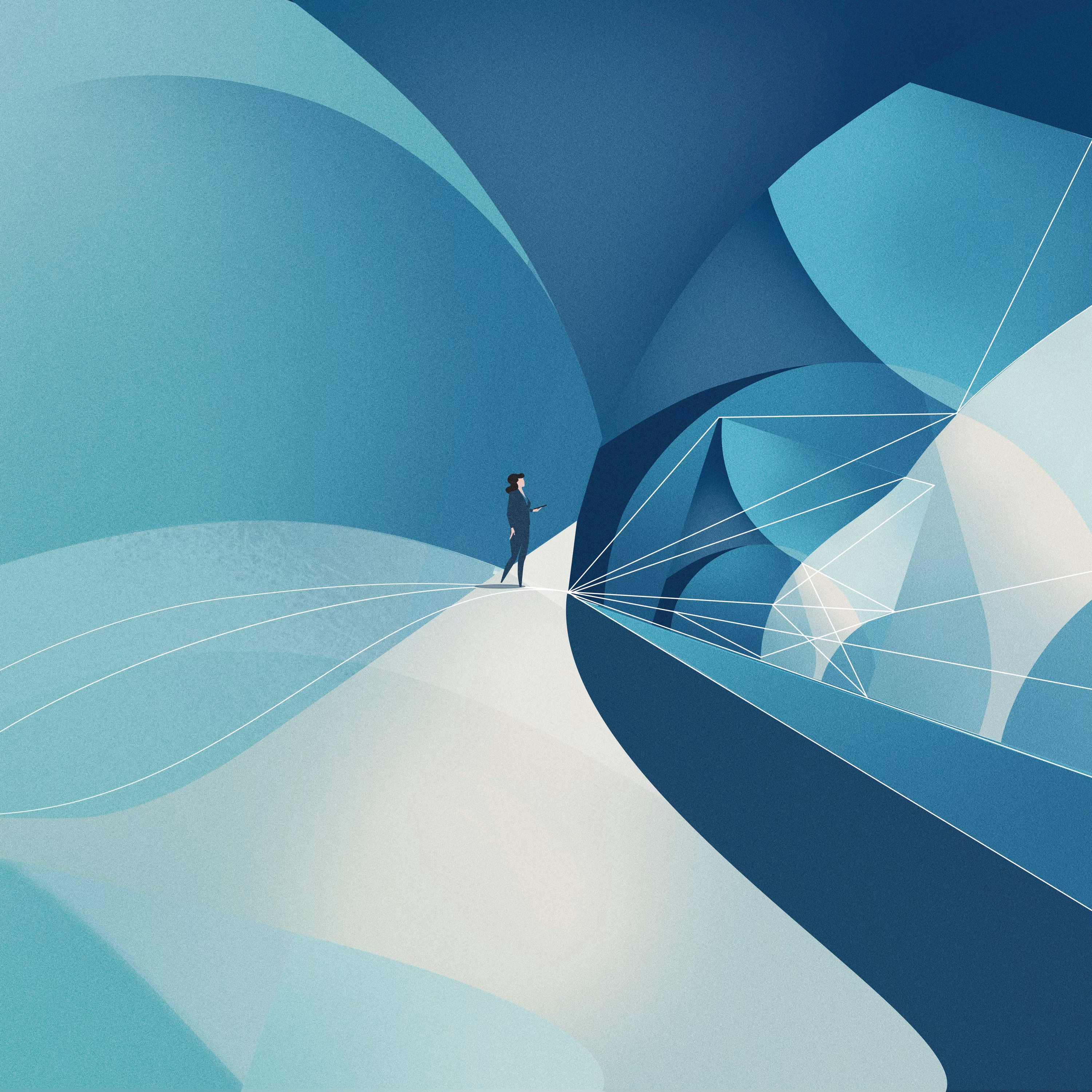Smooth flow Solutions, Illustration, Headergrafik