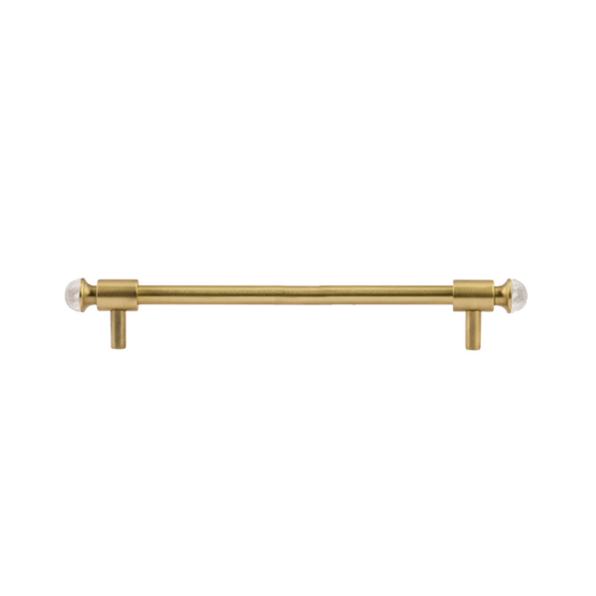 Uchwyt meblowy Metropolis Precious 192 mm z Białym Kwarcem