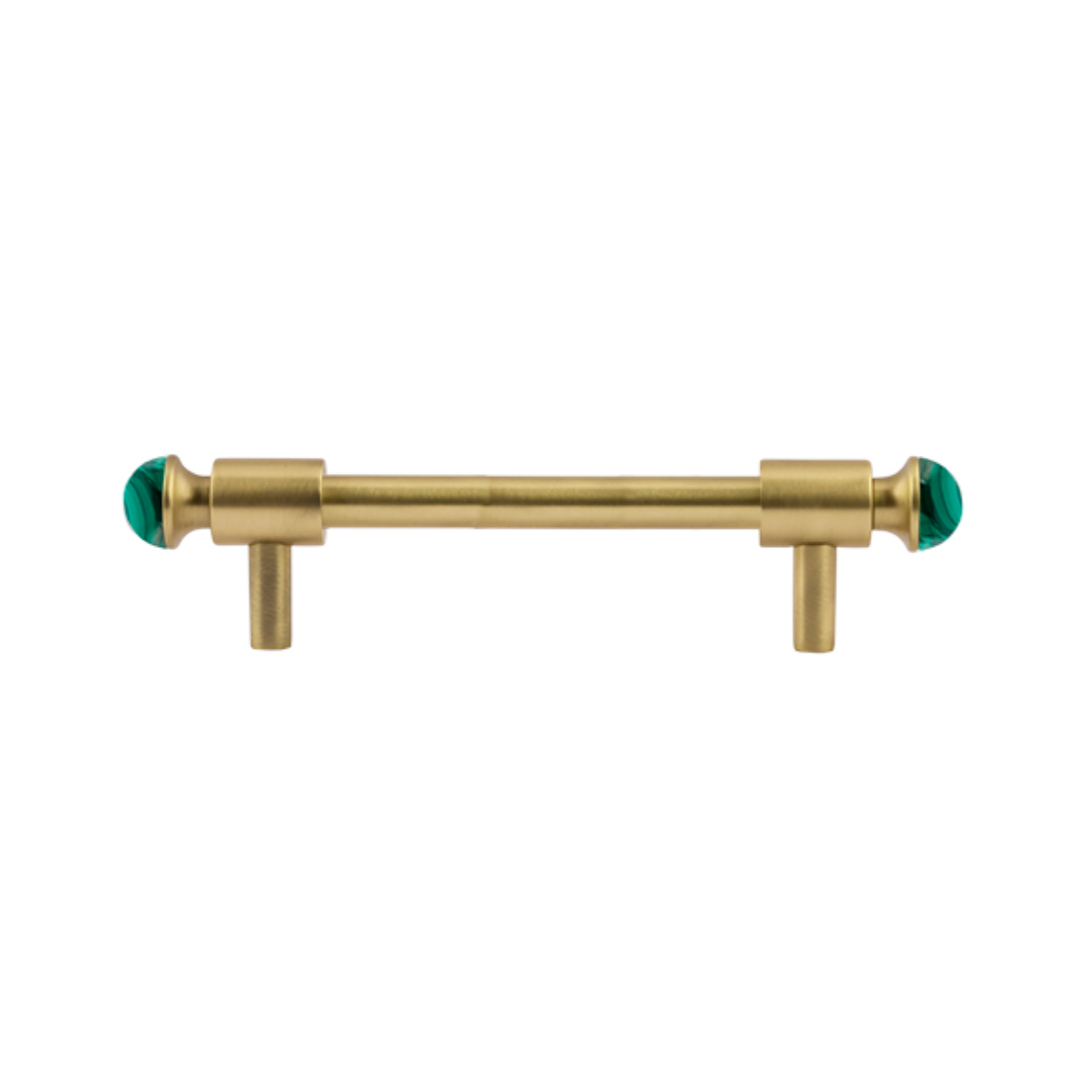 Uchwyt meblowy Treasure Precious 128 mm z Malachitem