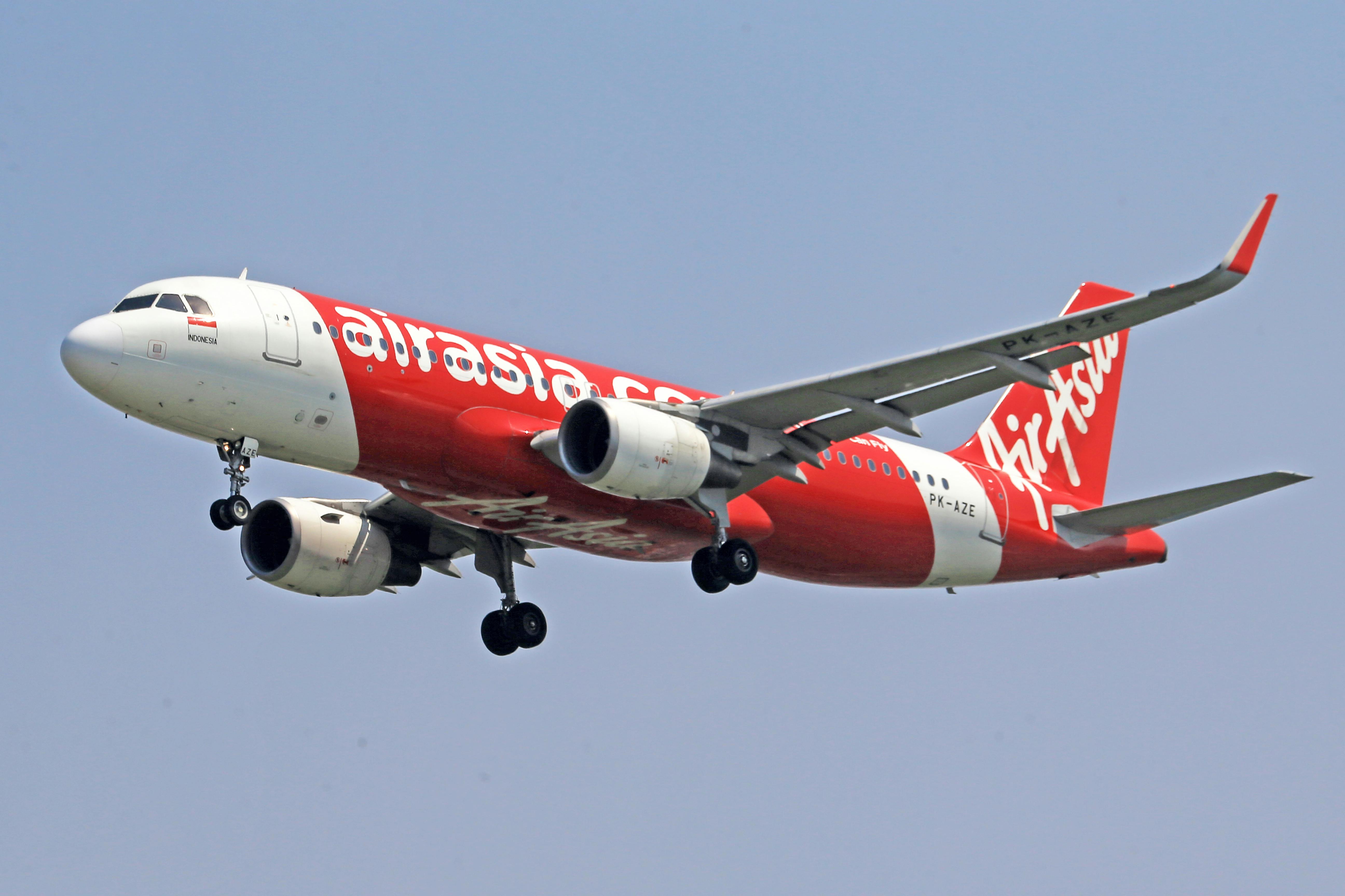 Indonesia AirAsia aircraft promoting new Melbourne to Denpasar Bali route launching March 2026