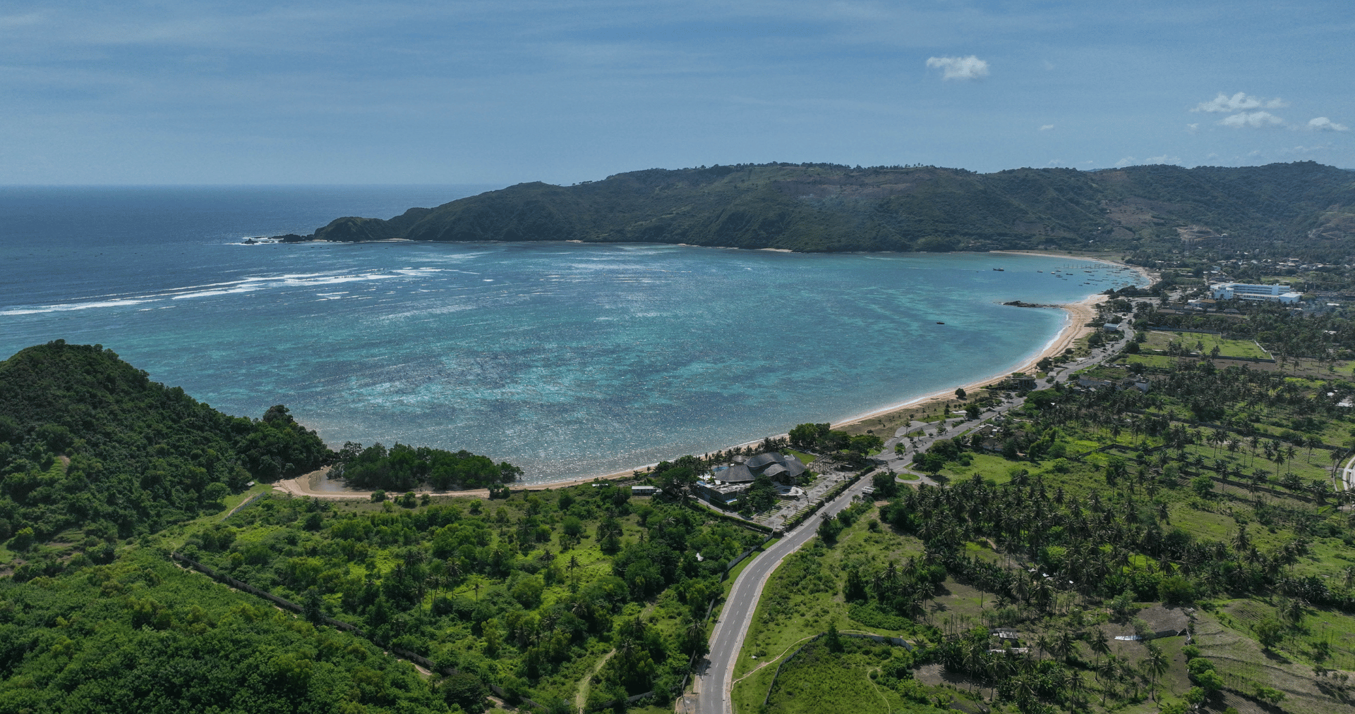 Coastline or aerial Lombok
