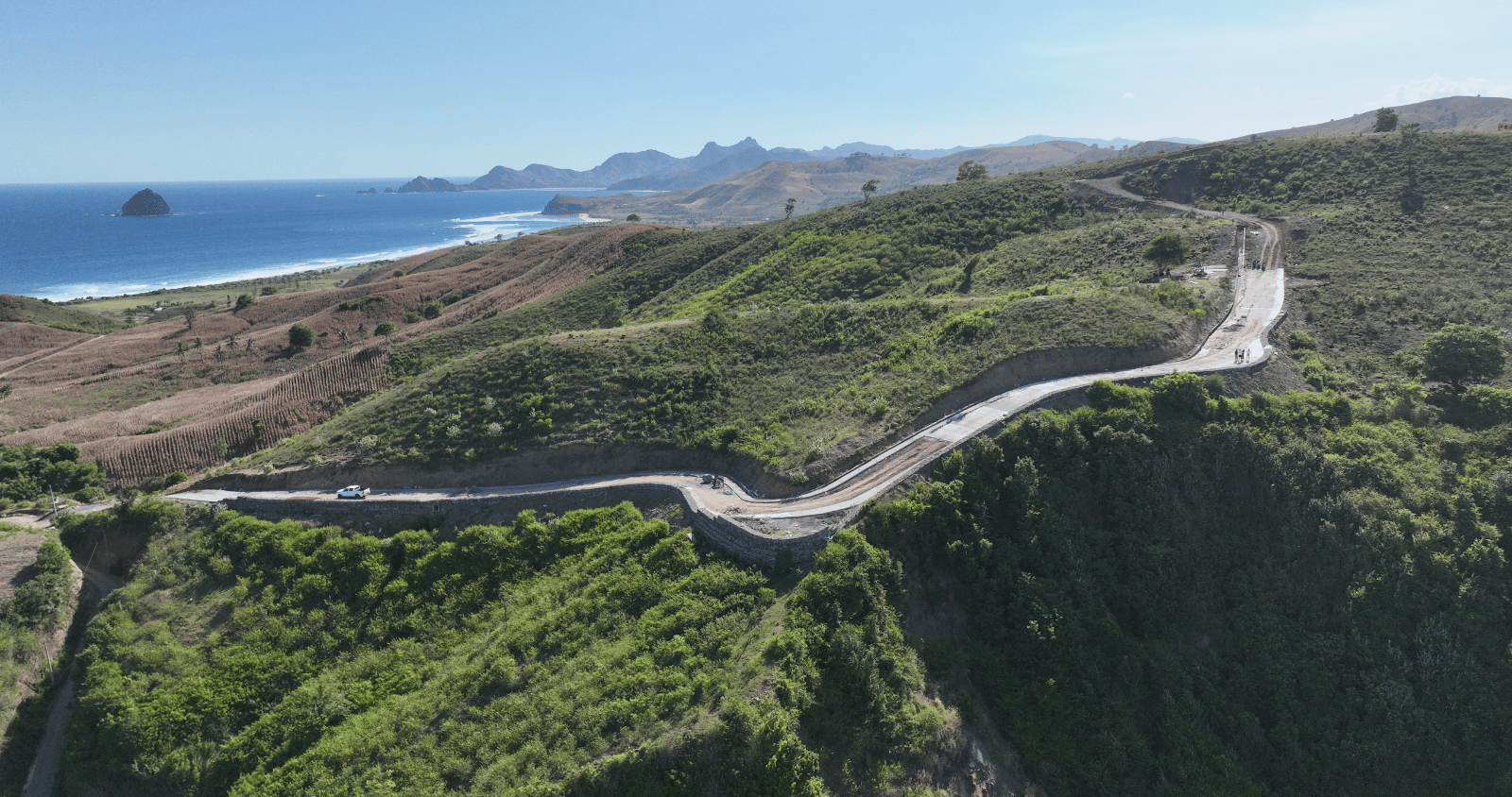 Coastline or aerial Lombok