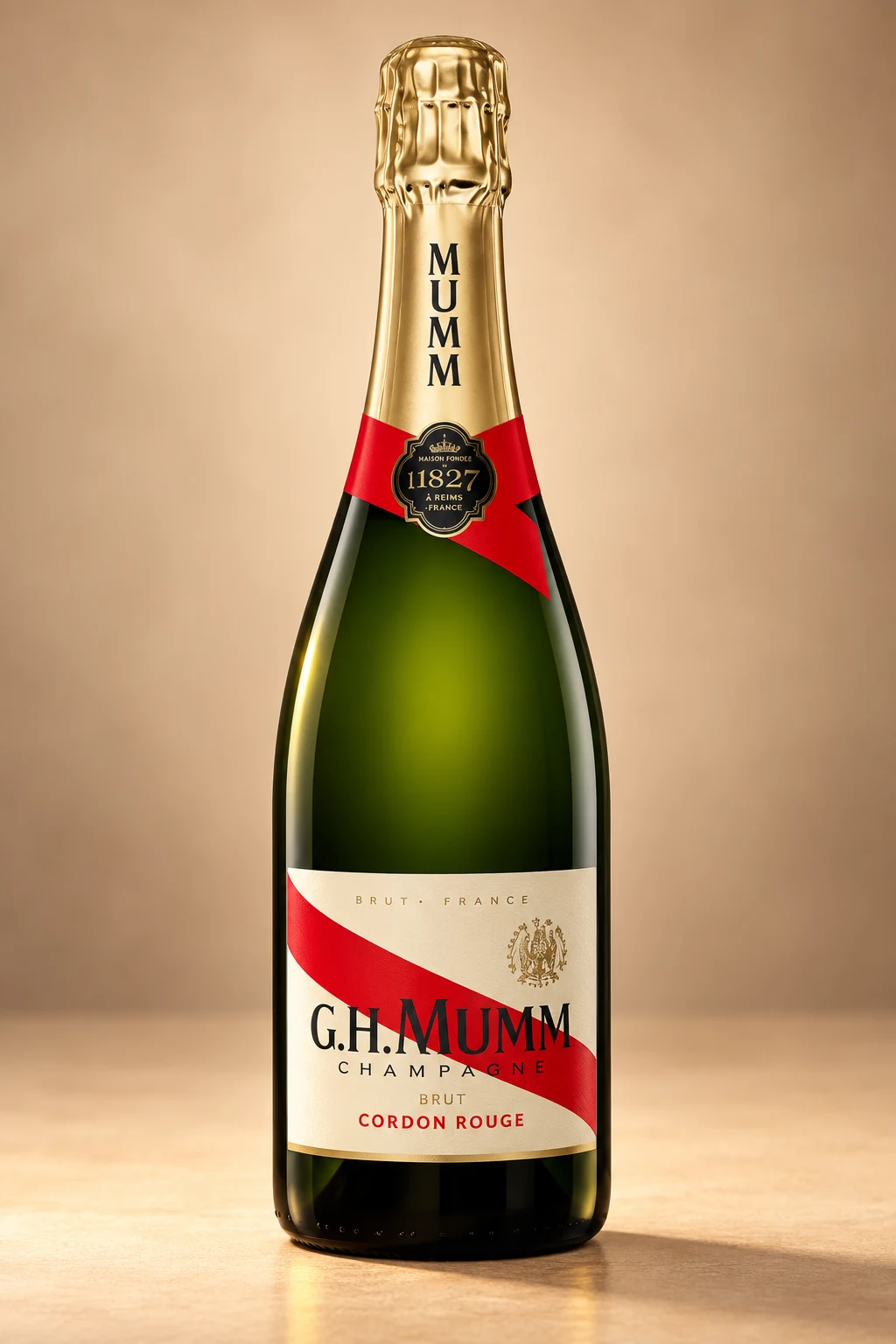 Bouteille de champagne G.H. Mumm Cordon Rouge Brut