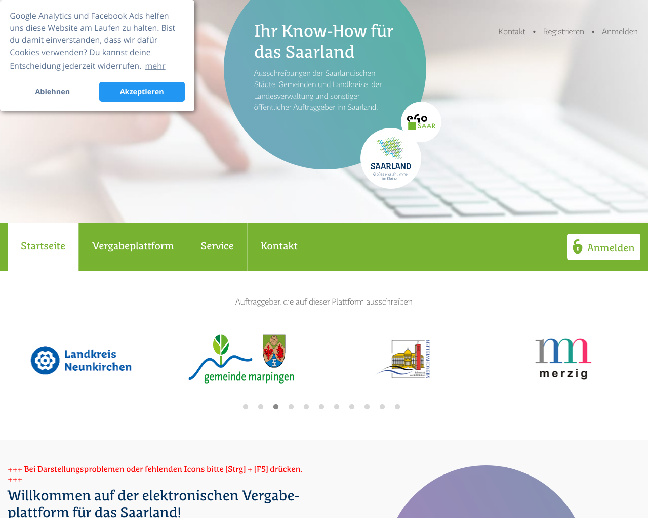 website saarvpsl screenshot