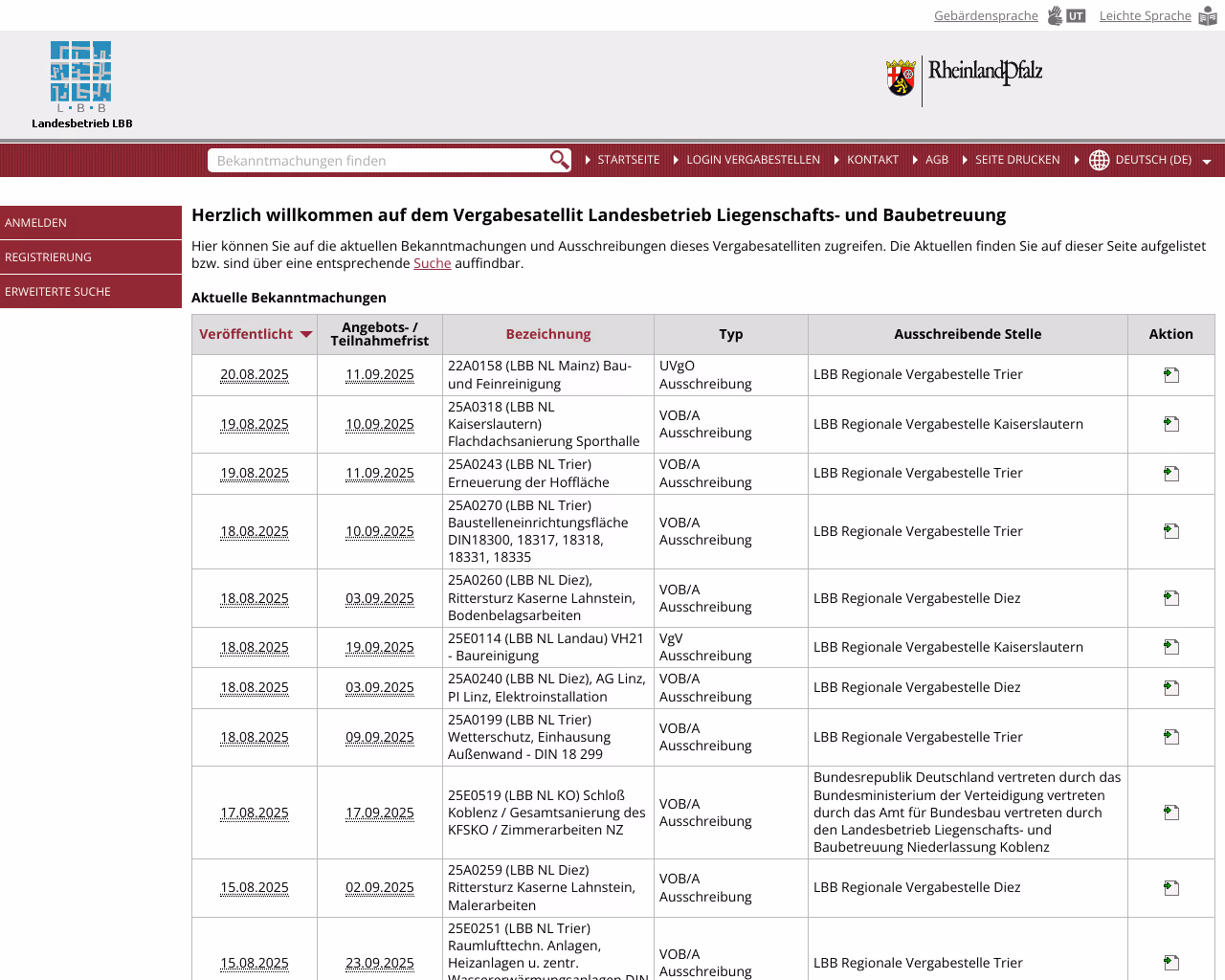 website lbb screenshot