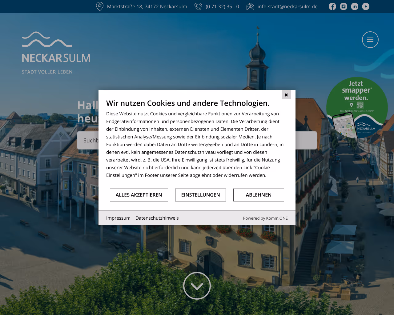 website neckarsulm screenshot