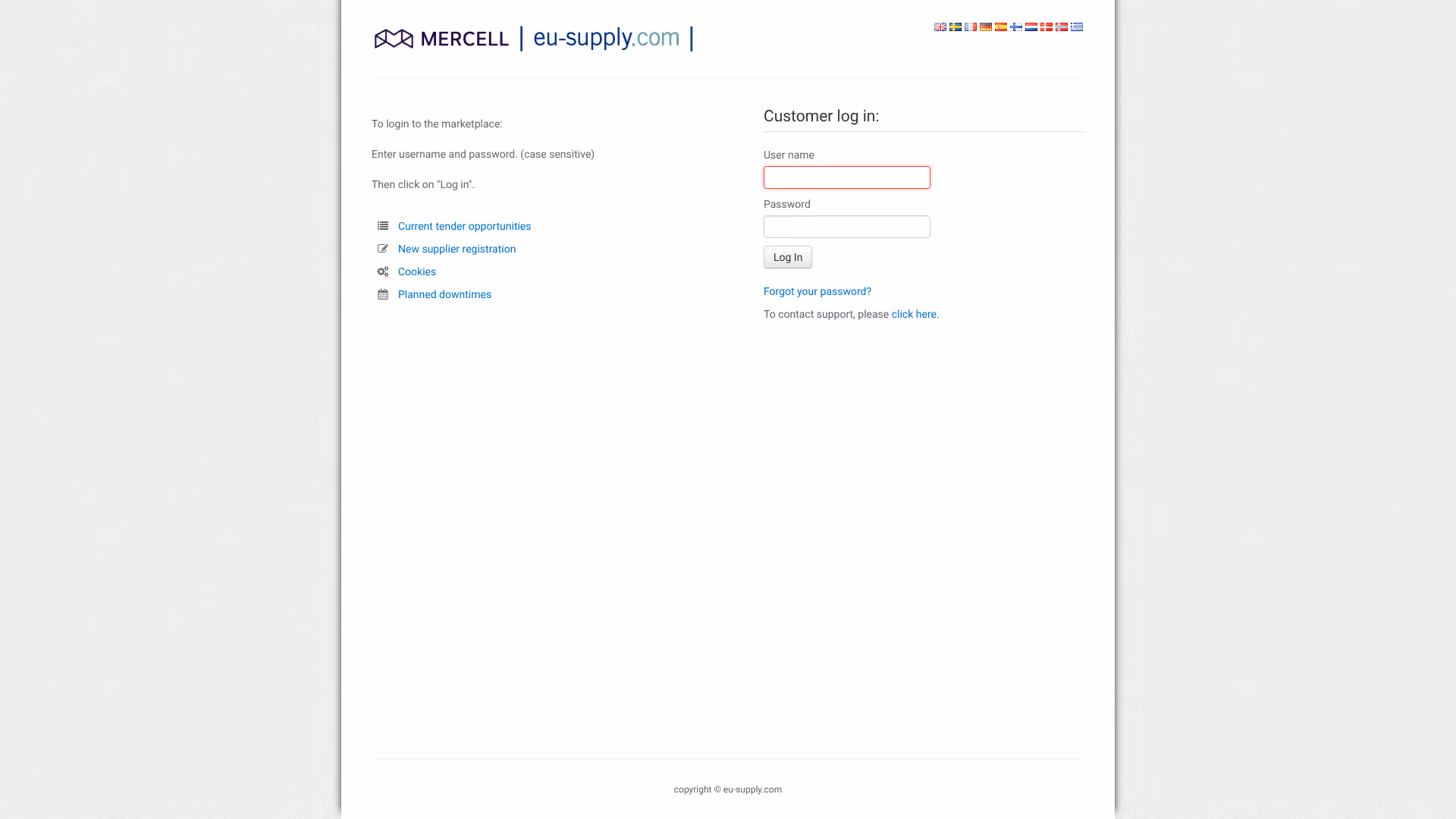 website eu screenshot