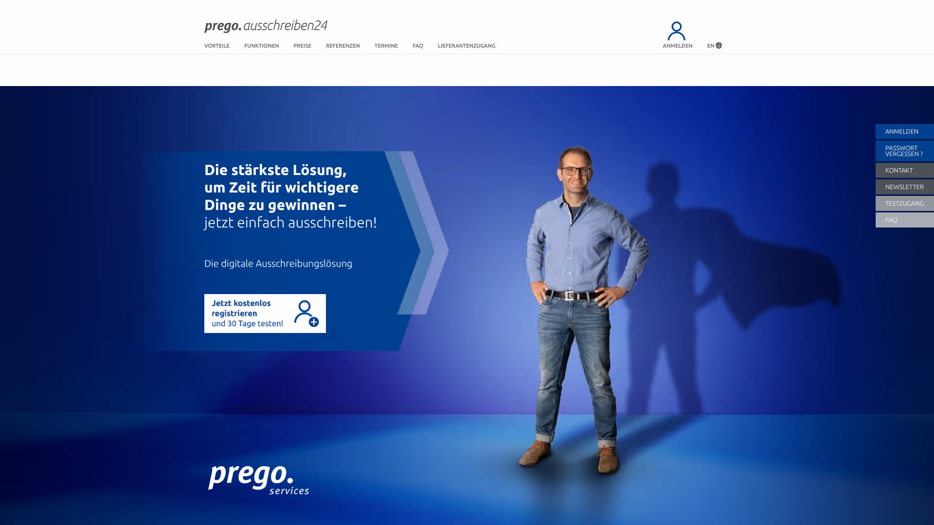 website ausschreiben24 screenshot