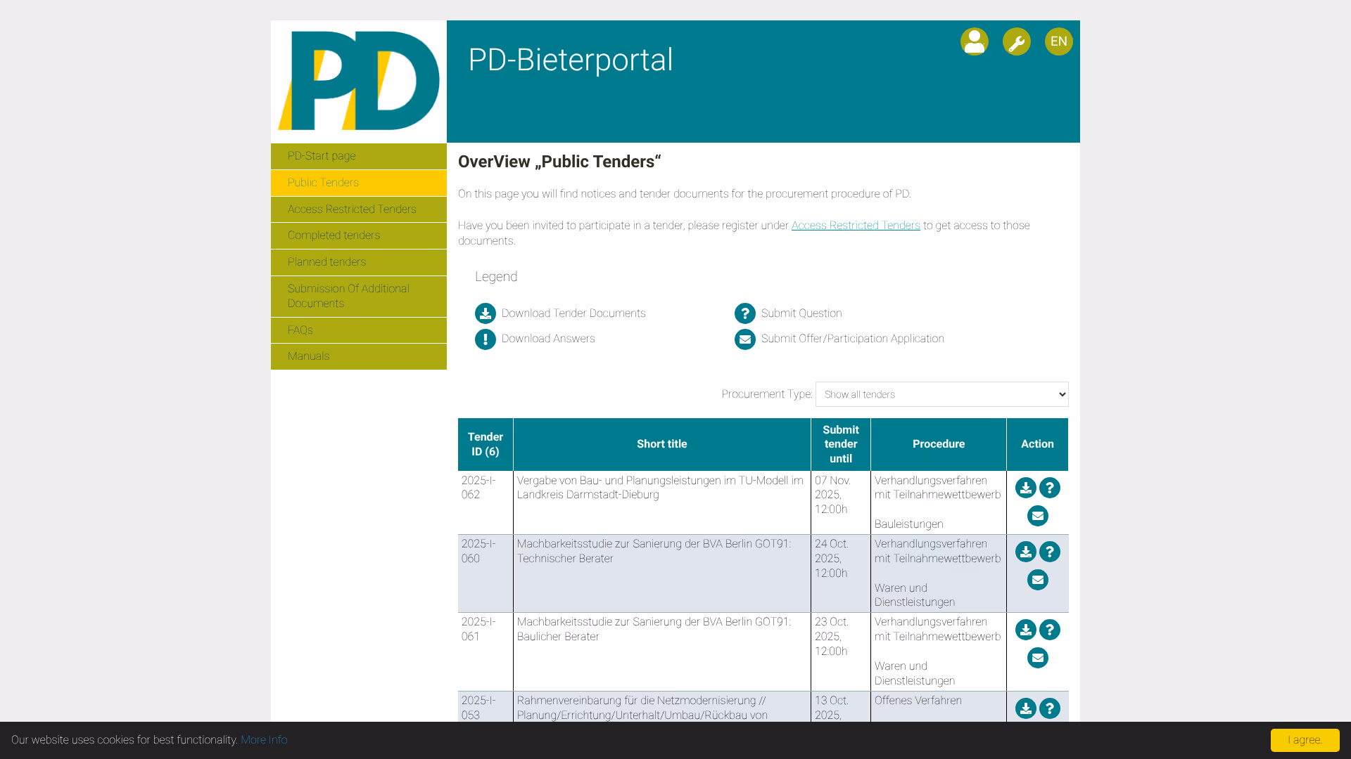 website ausschreibungen-des-bundes-pd-g-2023 screenshot