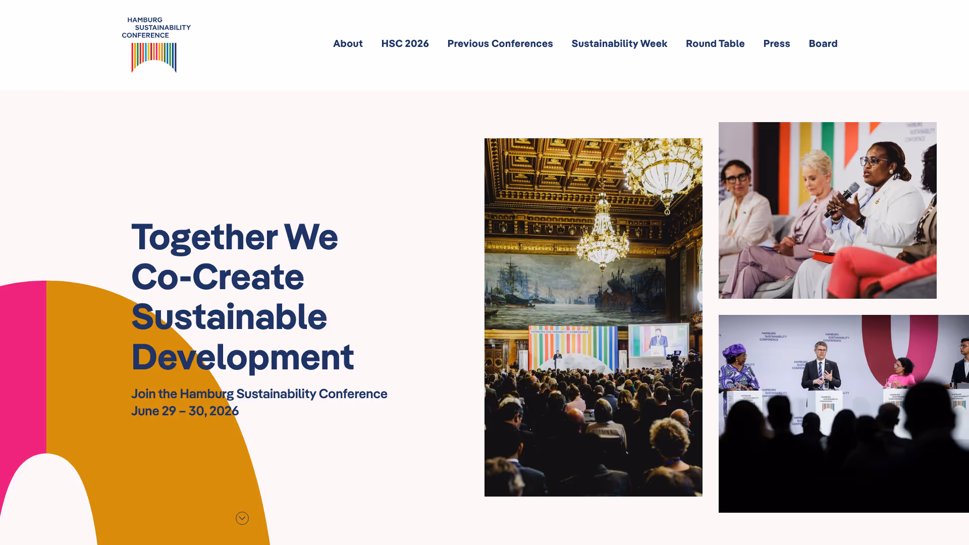 website sustainability-conference screenshot