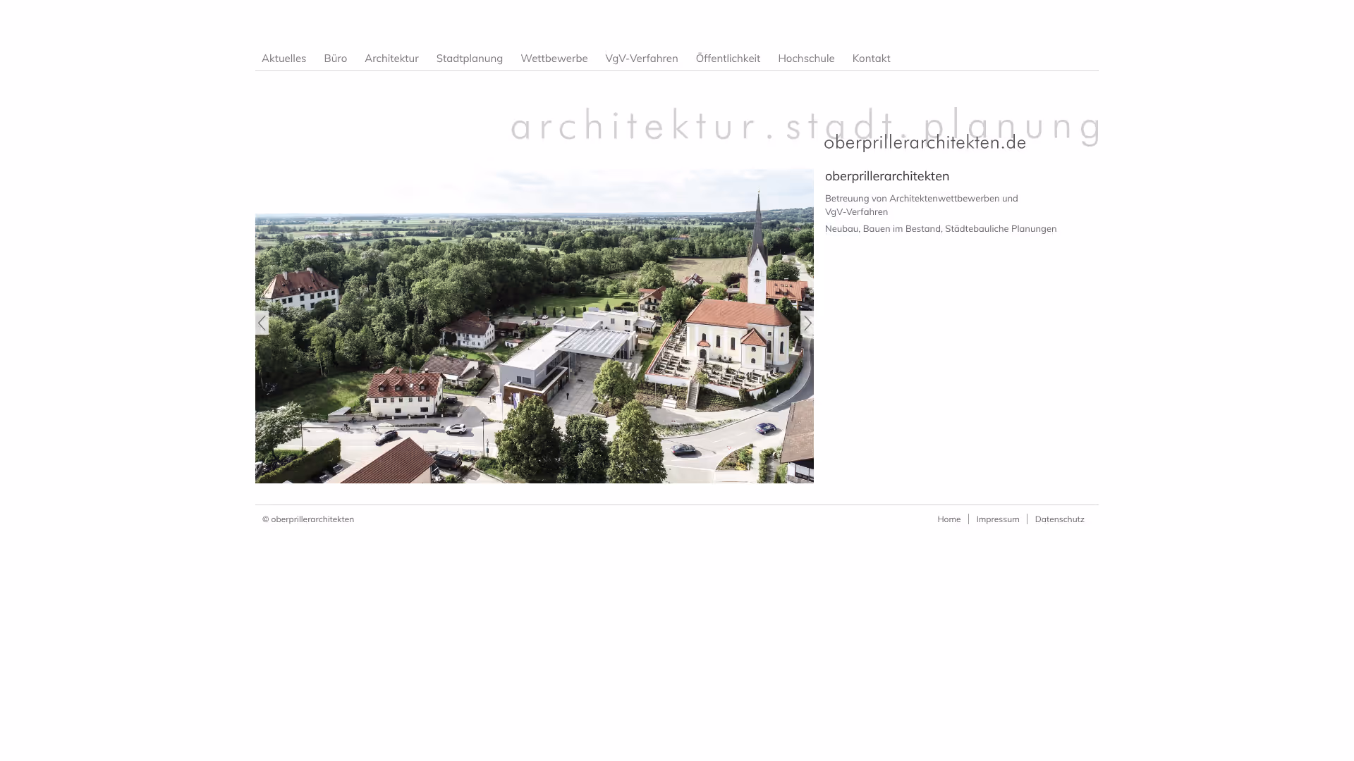 website oberprillerarchitekten screenshot