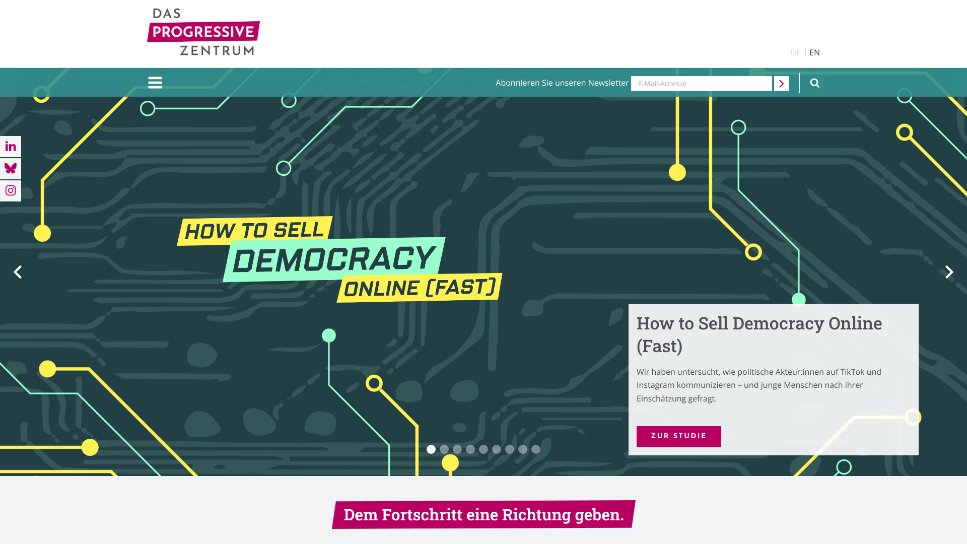 website progressives-zentrum screenshot