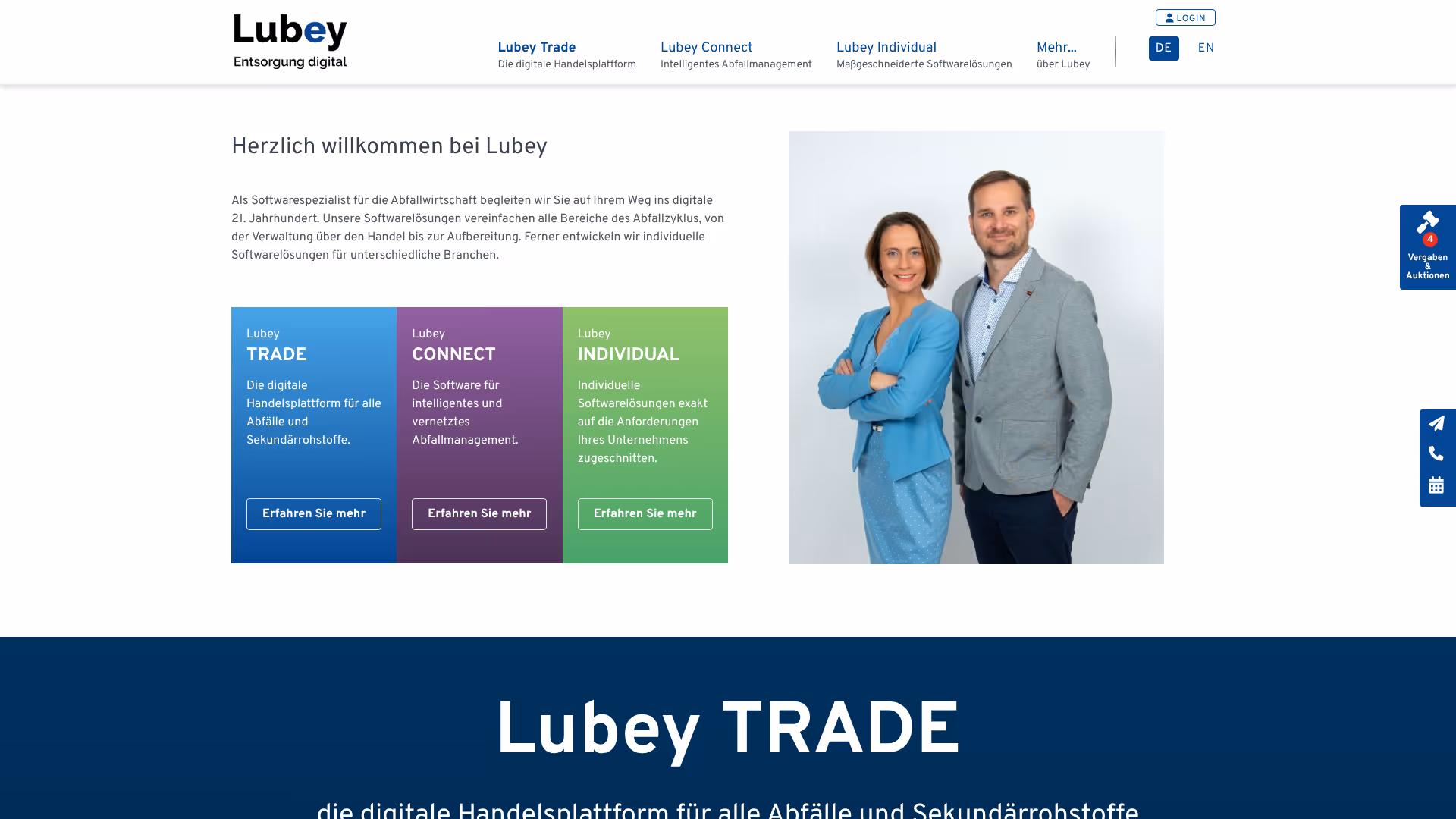 website lubey screenshot