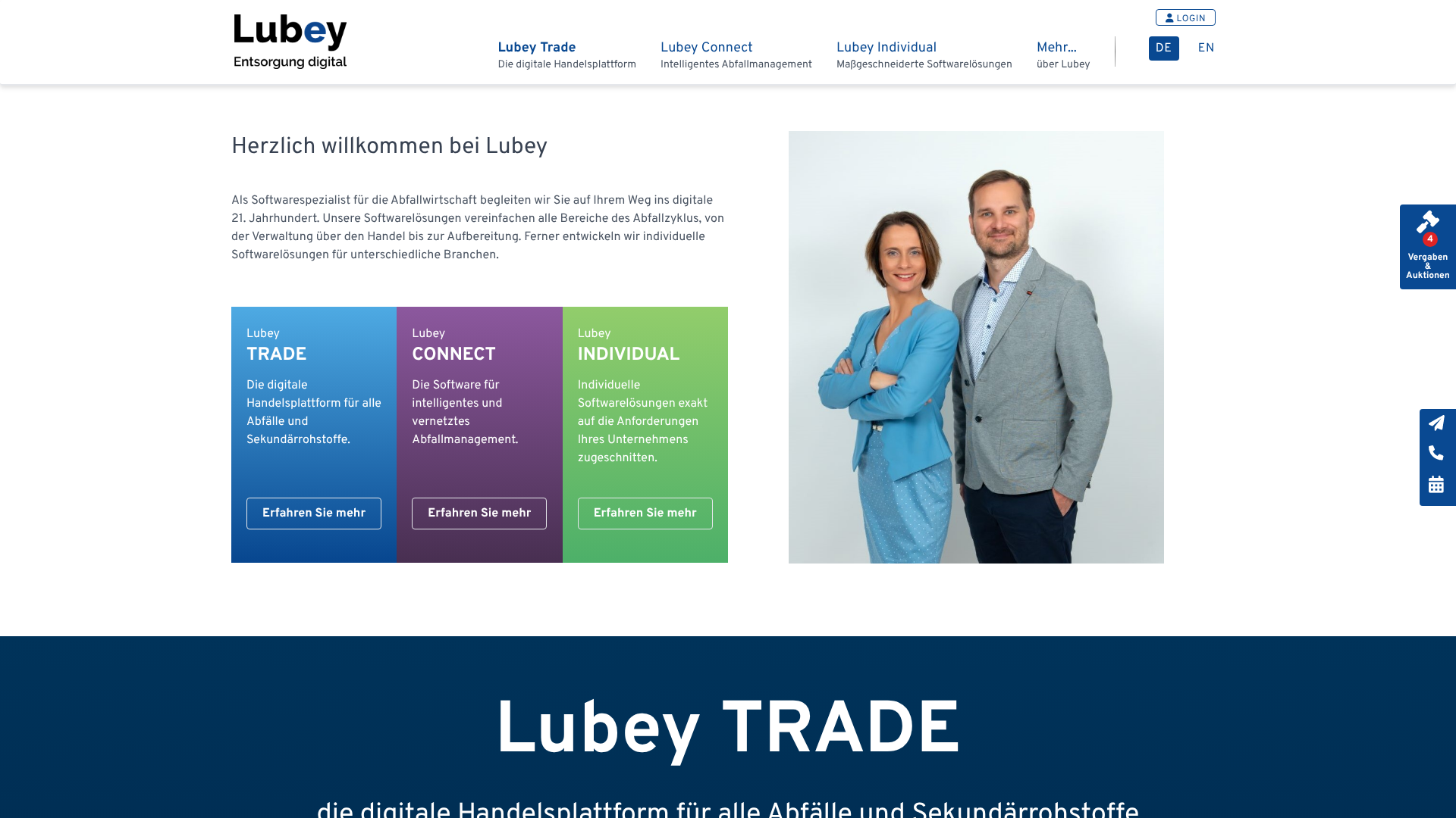 website lubey screenshot