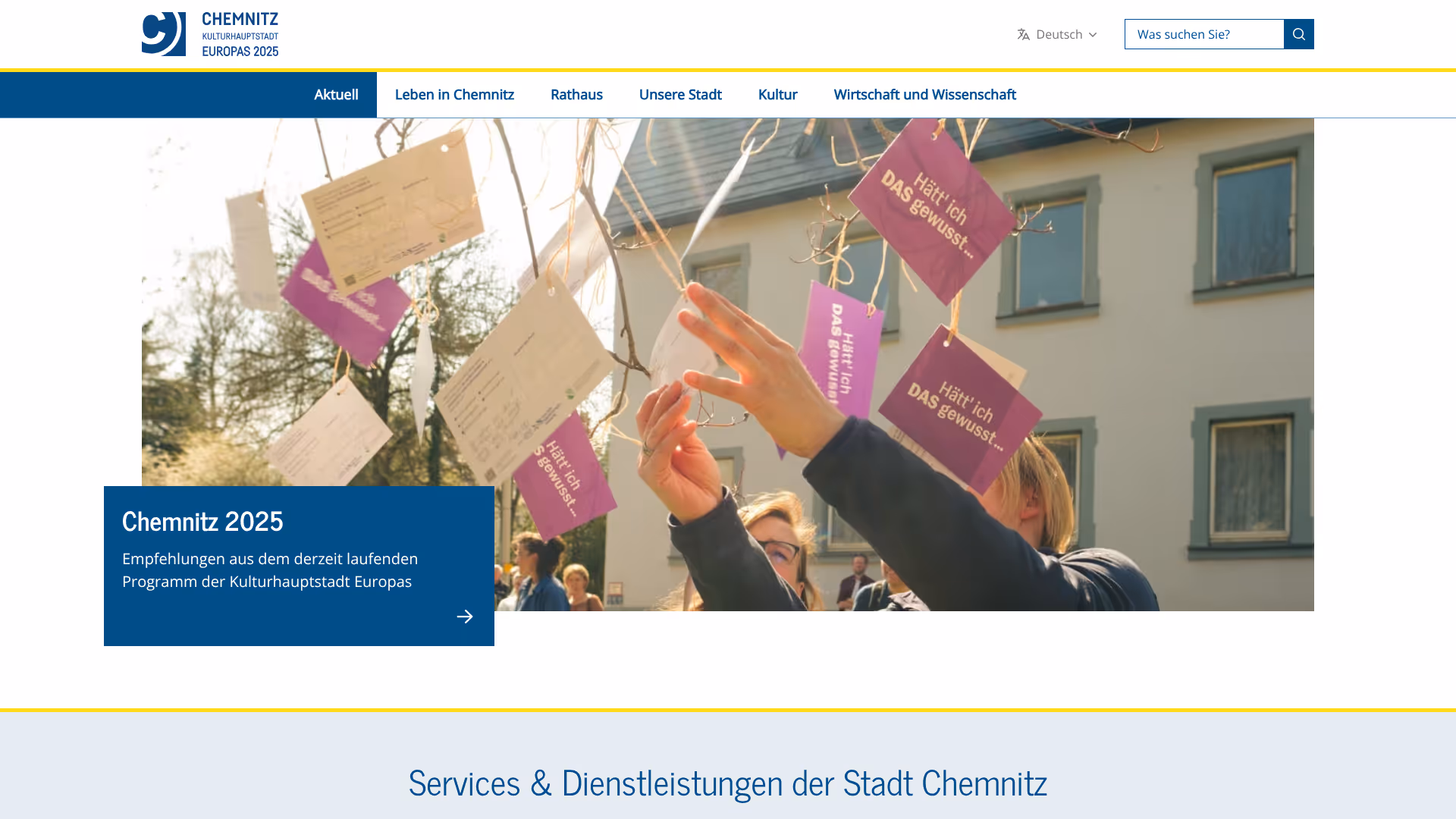 website chemnitz screenshot