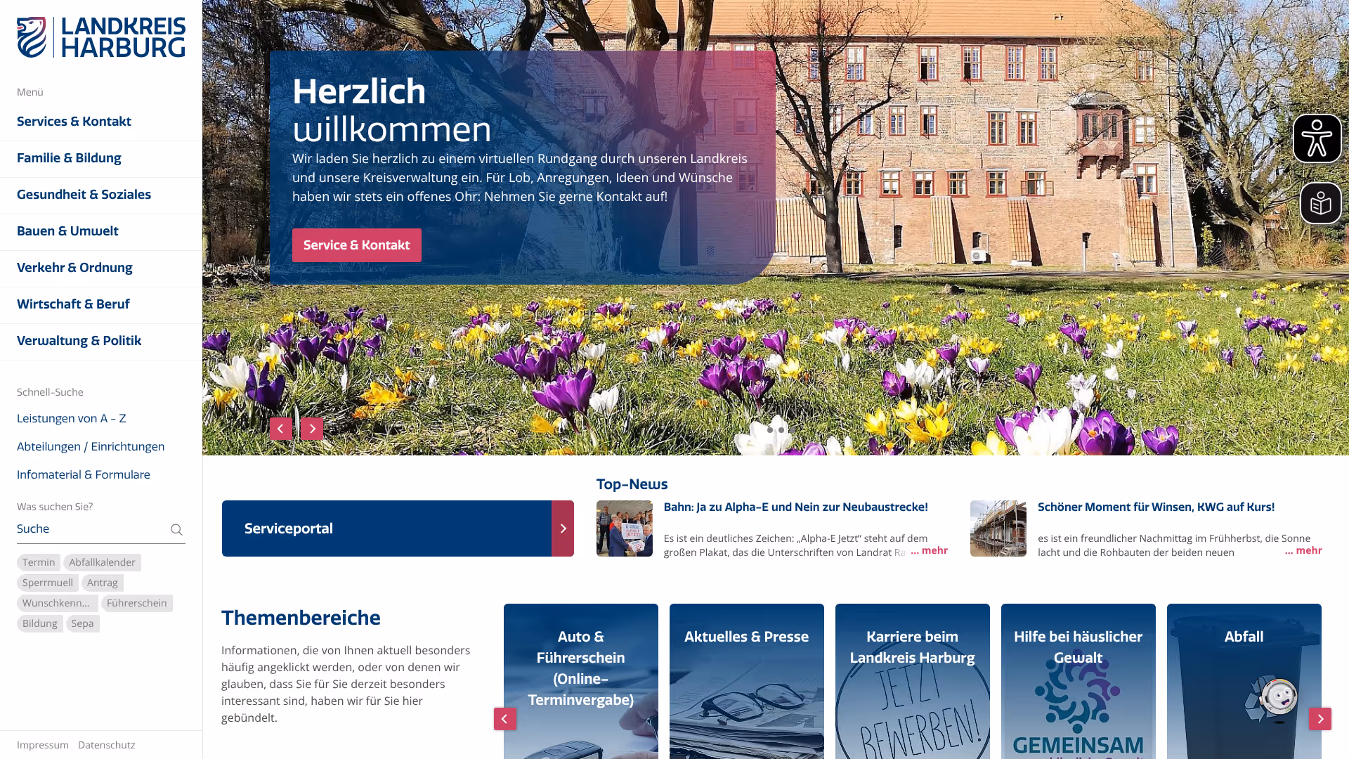 website landkreis-harburg screenshot