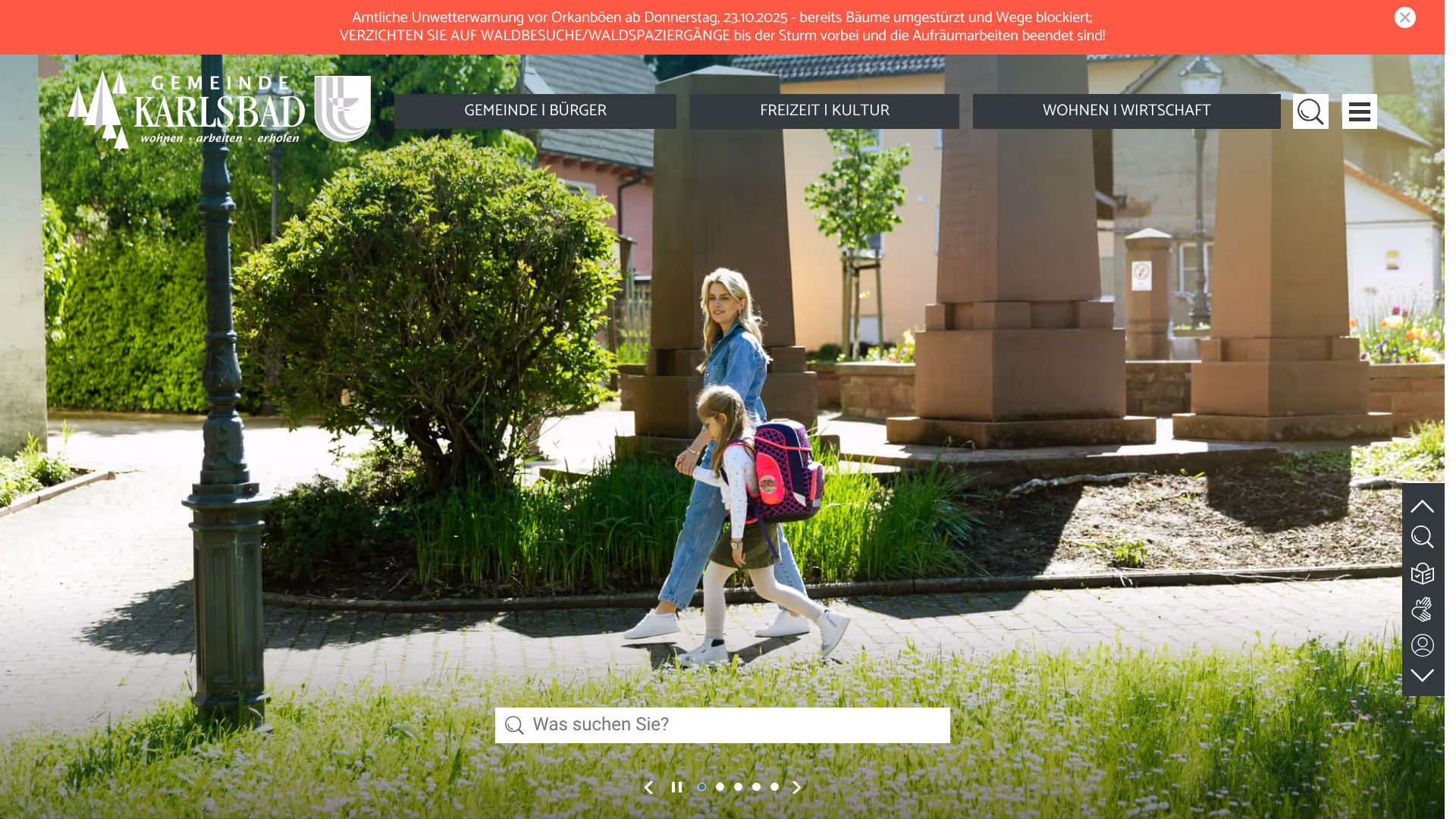 website karlsbad screenshot