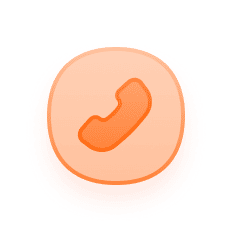 Phone Orange Icon - Agenfolio X Webflow Template | Brix Template