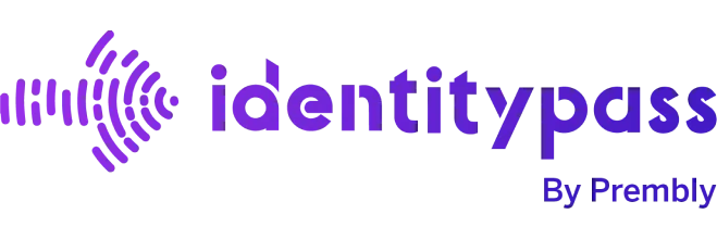 Identitypass logo with a series of purple curved lines forming a soundwave-like design to the left of the word 'identitypass' in bold purple text, followed by smaller text 'By Pramby'.