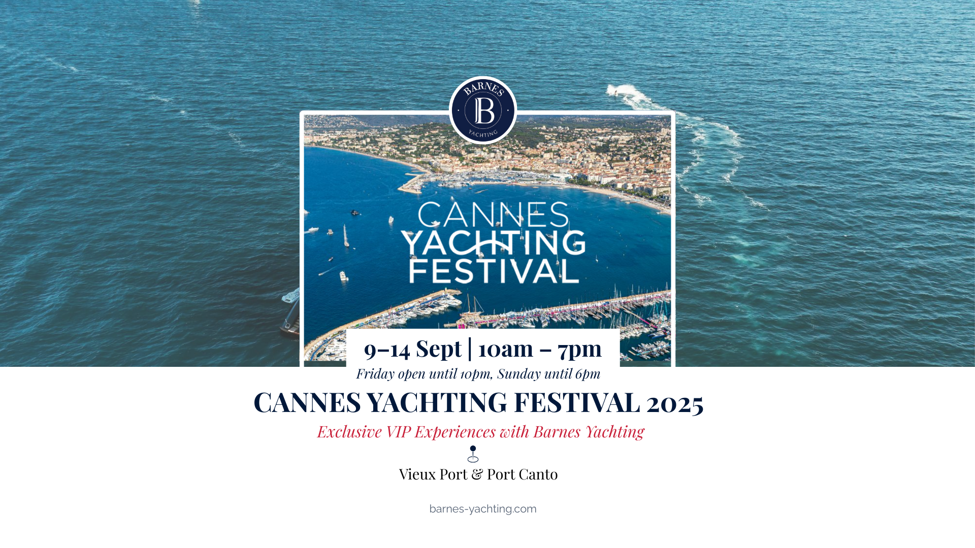 Barnes Yachting at the Cannes Yachting Festival 2025