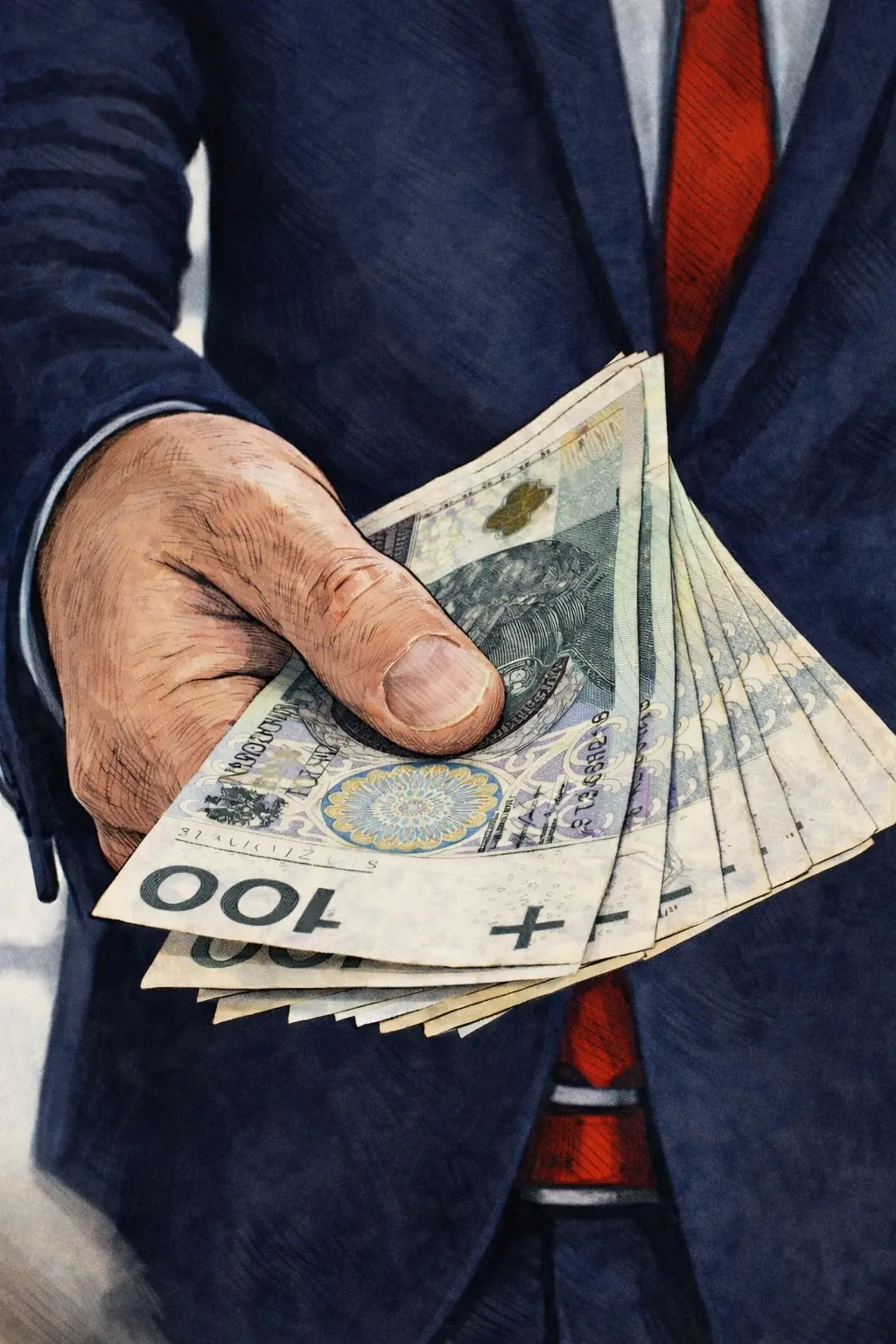 Ręka z gotówką – różnice między chwilówką a tradycyjną pożyczką