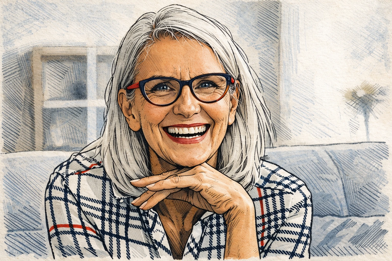 Uśmiechnięta zadowolona klientka Bocian Finanse