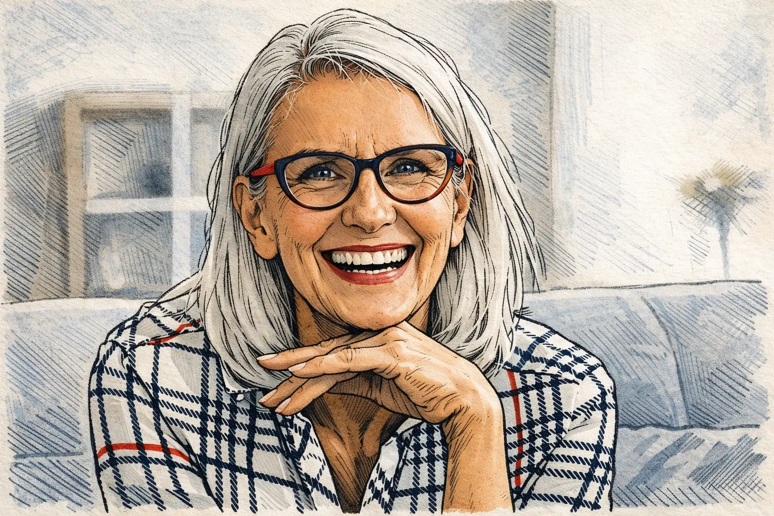 Uśmiechnięta zadowolona klientka Bocian Finanse