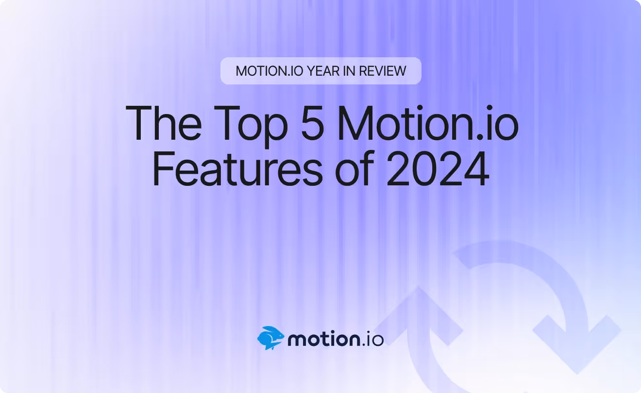 Top 5 Motion.io Features of 2024