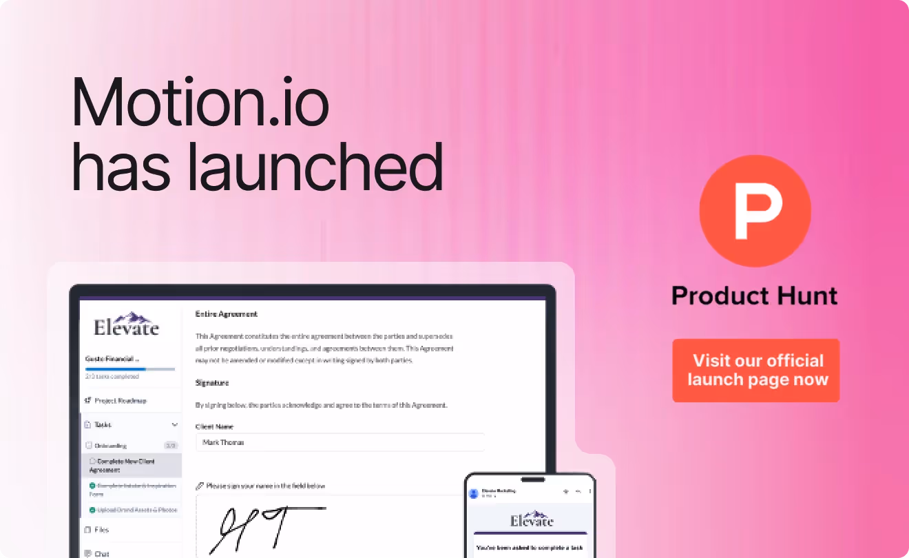Motion.io's Product Hunt Launch