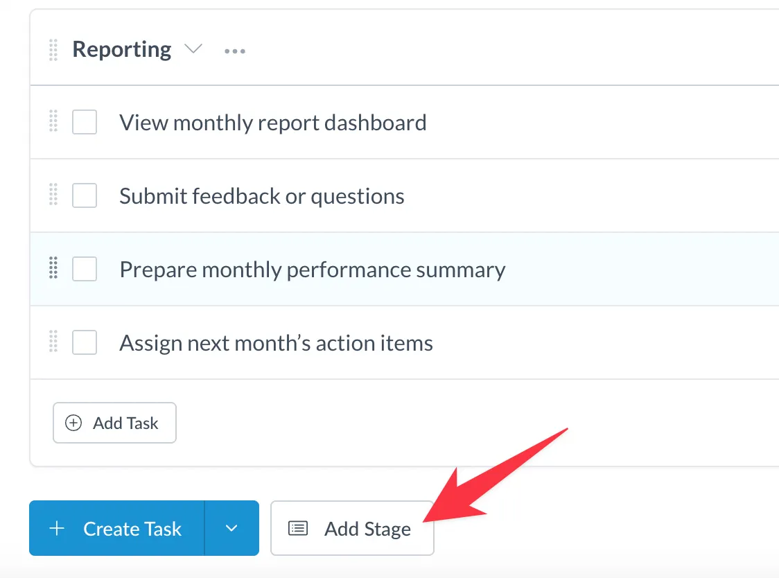 Adding a new project stage in Motion.io