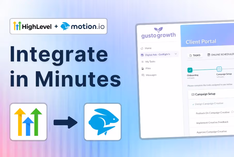 How to Integrate GoHighLevel With Motion.io Client Portals