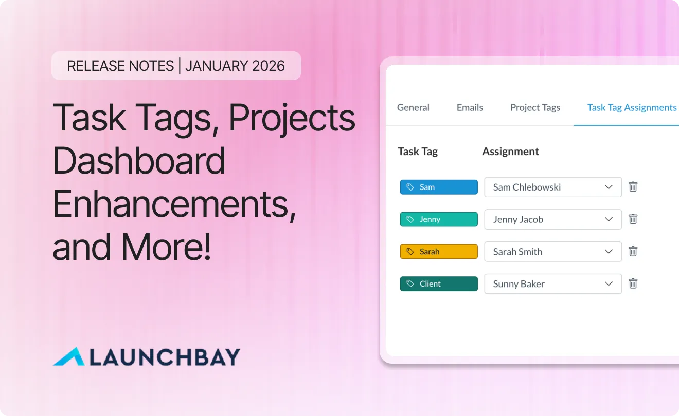 Task Tags, Projects Dashboard Enhancements, and More!