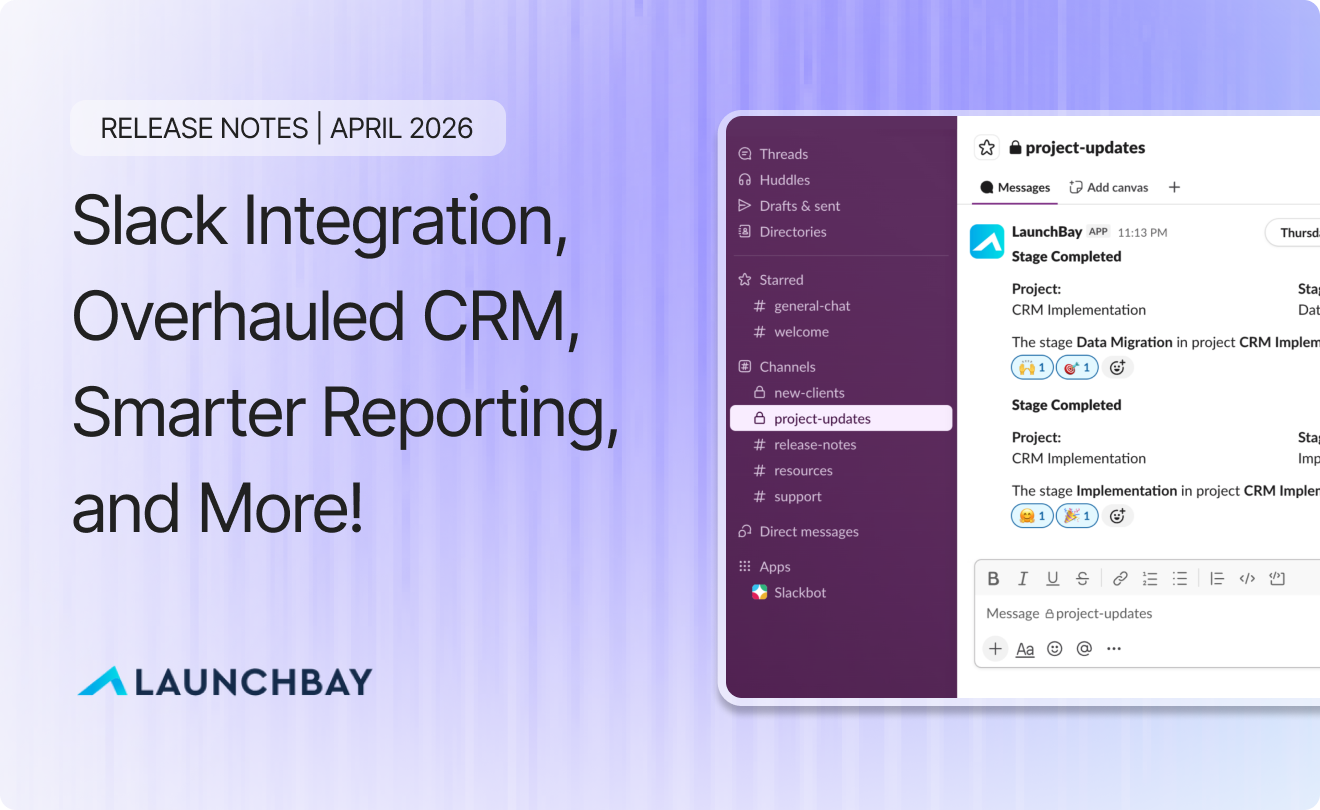 Slack Integration, Overhauled CRM, Smarter Reporting, and More!