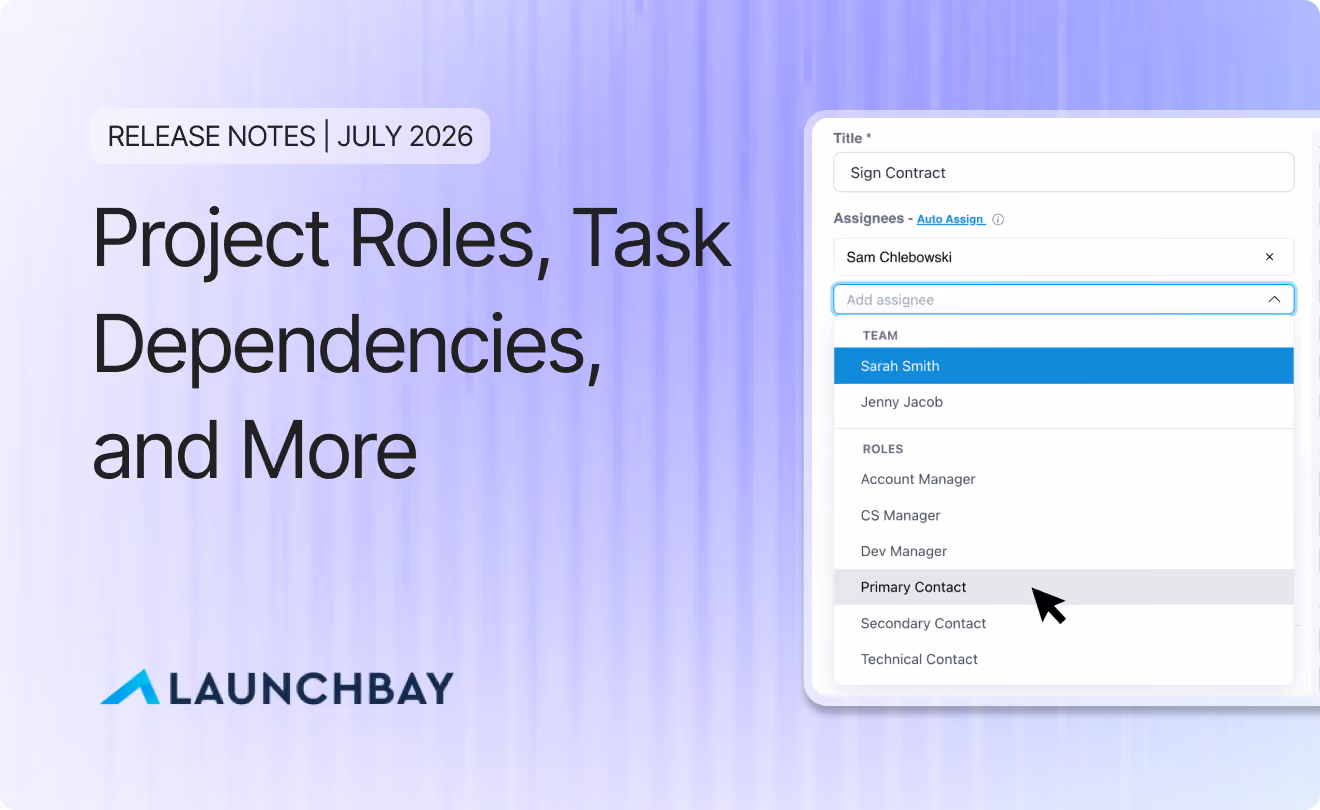 Project Roles, Task Dependencies, and More!