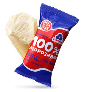 Вафельний стакан "100 % МОРОЗИВО"