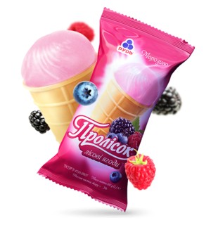 Вафельний стакан "Пролісок "Лісові ягоди"