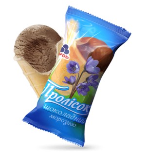 Вафельний стакан "Пролісок шоколадний "