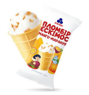Вафельний стакан "Ескімос" Манго-маракуя